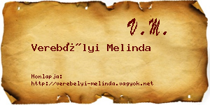 Verebélyi Melinda névjegykártya